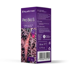 Boîte de supplément bactérien Pro Bio S Aquaforest pour aquarium récifal, 50 ml, violet