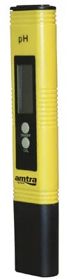 Testeur pH numérique jaune pour aquarium, écran digital, outils maintenance eau