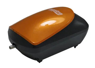Pompe à air orange et noire pour aquarium récifal et eau douce, matériel de qualité pro