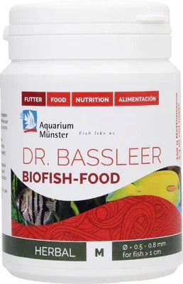 Pot de nourriture pour poissons Dr. Bassleer Biofish-Food Herbal pour aquarium