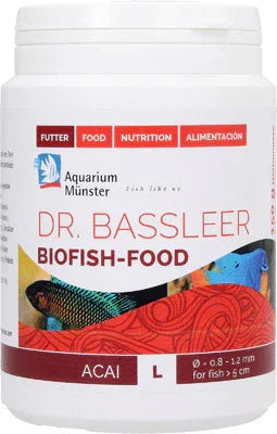 Pot de nourriture Dr. Bassleer Biofish-Food Acai pour poissons d'aquarium eau douce et récifal