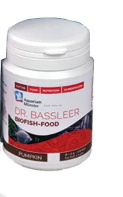 Boîte de nourriture pour poissons Dr. Bassleer Biofish-Food Pumpkin, alimentation aquarium.