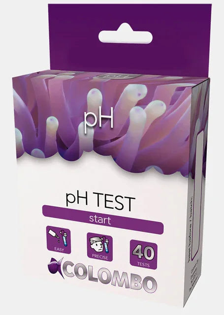 Boîte de test pH aquariophilie pour aquarium, 40 tests, fond anémone marine violet