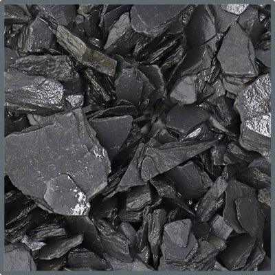 Éclats d'ardoise noire décorative pour aquarium récifal ou eau douce