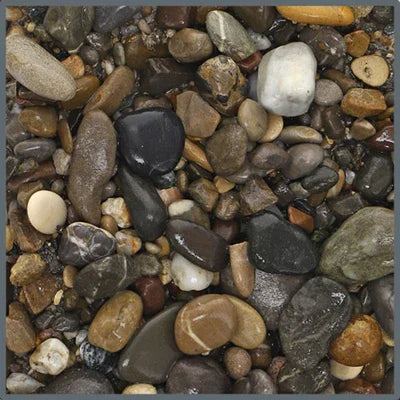 Gravier naturel pour aquarium eau douce, galets arrondis multicolores