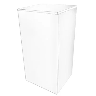 Meuble blanc pour aquarium, design moderne, adapté récifal et eau douce