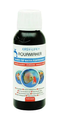 Flacon Easy-Life AquaMaker pour traitement d’eau d’aquarium, neutralise chlore et ammoniaque.