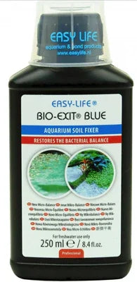 Flacon Easy Life Bio-Exit Blue, fixateur sol aquarium, 250ml, équilibre bactérien