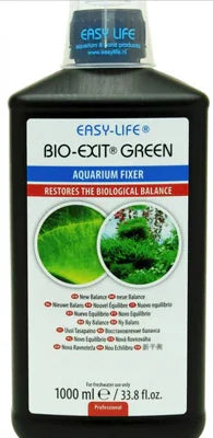 Flacon Easy Life Bio-Exit Green pour aquarium, traitement plantes et équilibre biologique, 1000ml