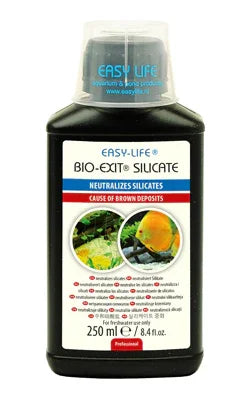 Flacon de traitement aquarium Easy-Life Bio-Exit Silicate 250ml contre dépôts bruns
