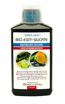 Flacon Easy Life Bio-Exit Silicate 500ml pour aquarium, neutralise les silicates et dépôts bruns