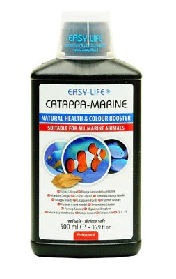 Flacon Easy-Life Catappa Marine 500ml pour aquarium marin, favorise santé et couleurs poissons.
