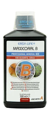 Flacon Easy-Life Maxicoral B, mélange minéral pour coraux colorés en aquarium, 500 ml