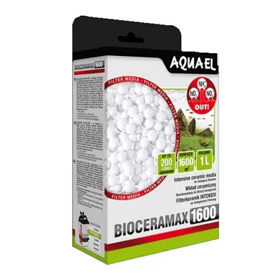 Boîte de Bioceramax 1600 Aquael, masses filtrantes céramiques pour aquarium.