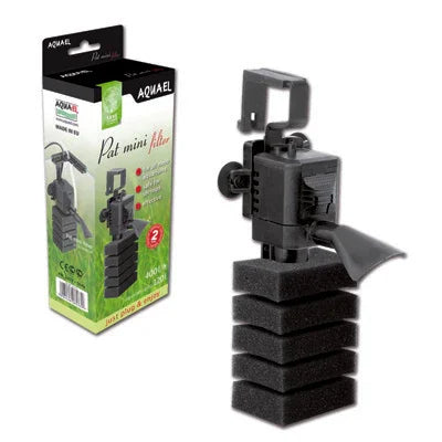 Filtre d'aquarium interne compact avec mousse noire pour eau douce ou récifale