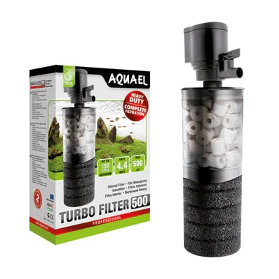 Filtre aquarium Aquael Turbo Filter 500 avec mousse et céramique, filtration eau douce et récifal