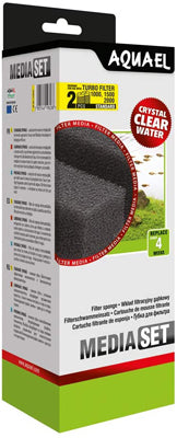 MOUSSE pour filtre TURBO 1000/1500/2000 (2pc) by AQUAEL