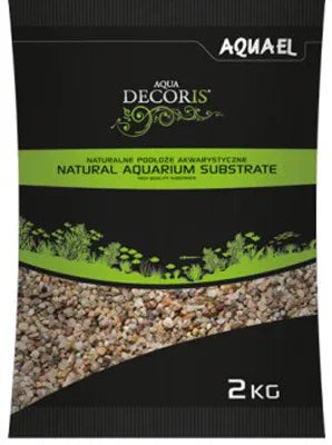 Sachet de substrat naturel pour aquarium Aqua Decoris, gravier, 2 kg, décoration aquatique