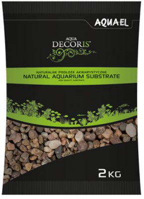 Gravier NATUREL MULTICOLORED 5-10mm 2kg AQUAEL by AQUAEL