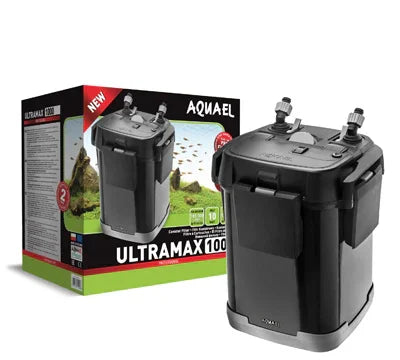 Filtre externe aquarium AQUAEL Ultramax 1000 noir avec emballage, équipement récifal
