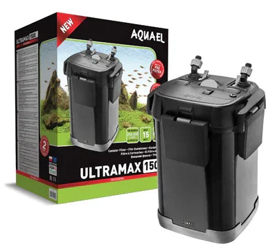 Filtre externe pour aquarium Aquael Ultramax 1500 avec emballage, adaptation récifal et eau douce