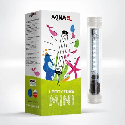 Tube LED aquarium Aquael Leody Mini avec emballage coloré poisson et déco aquatique