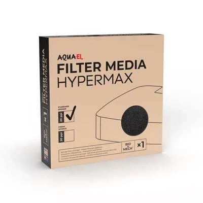 Boîte de masse filtrante Aquael Hypermax pour aquarium, média biologique et mécanique.