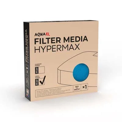 Boîte Aquael Filter Media Hypermax, masse filtrante bleue pour filtration d'aquarium