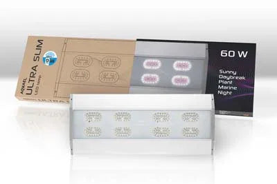 Rampe LED aquarium ultra slim 60W, éclairage blanc et violet pour récifal ou eau douce