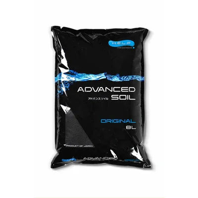 Advanced Soil Original 8L for aquariums, black bag with blue water design