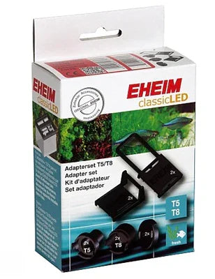 Eheim ClassicLED T5/T8 adapter set for aquarium lighting, compatible with reef and freshwater tanks