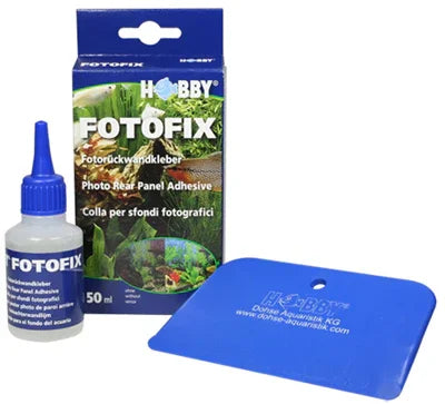 Kit de colle pour fonds d’aquarium avec raclette et flacon, accessoire aquarium récifal