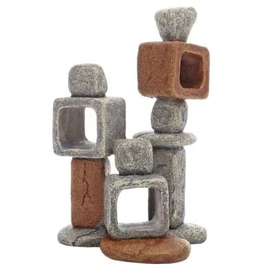 Décor aquarium pierres empilées imitation roche, accessoire pour aquariums récifaux ou eau douce