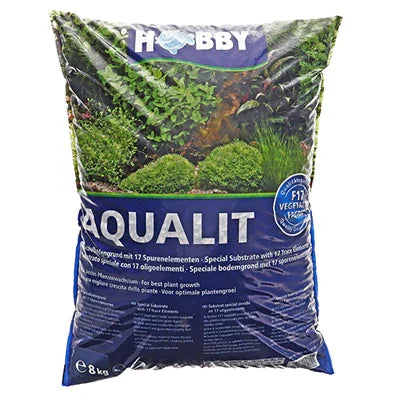 Sachet de substrat aquarium Aqualit 8 kg pour plantes aquatiques, favorise la croissance