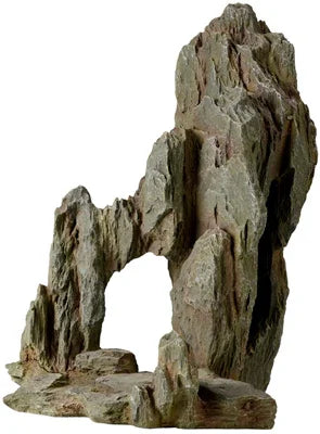 Rocher décoratif pour aquarium récifal avec arche naturelle, idéal pour poissons et coraux