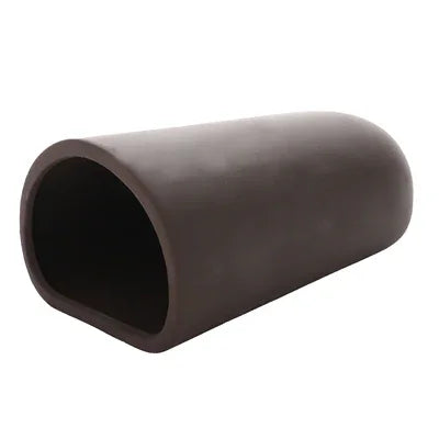 Cachette en céramique noire pour poissons d’aquarium, forme tube, décoration aquarium