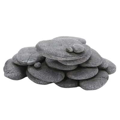 Décor aquarium pierres plates empilées imitation roche, accessoire pour aquariums récifaux