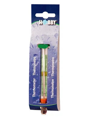 Thermomètre en verre pour aquarium récifal et eau douce, emballage bleu, matériel aquarium