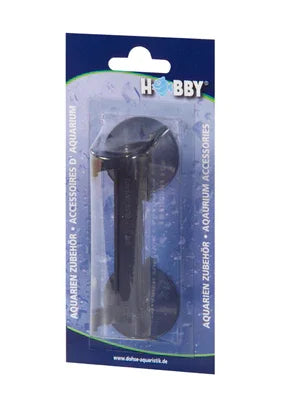 Support ventouse noir pour accessoires d'aquarium en blister, matériel aquarium