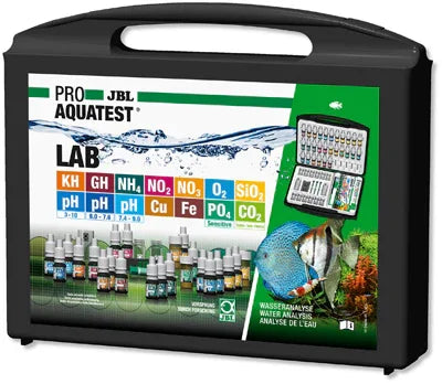 Valise test d'eau JBL ProAquaTest pour aquarium, kit complet d'analyse eau douce et récifale