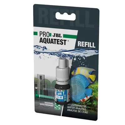 Recharge test pH JBL pour aquarium, testeur d'eau douce et récifale avec poissons