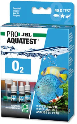Kit de test JBL ProAquaTest O2 pour analyse d’oxygène dans aquarium, pack bleu avec poissons