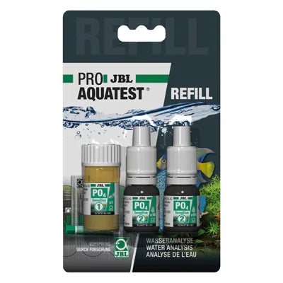 Recharge test JBL Aquatest PO4 pour analyse du phosphate en aquarium, eau douce et récifal