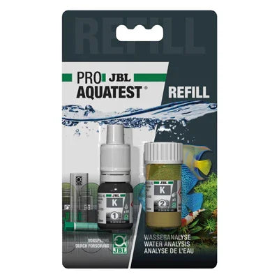 Recharge JBL ProAquaTest pour analyse de l'eau d'aquarium, flacons test, plantes aquatiques