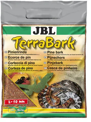 Sac de substrat JBL TerraBark écorce de pin pour terrarium, animaux reptiles visible