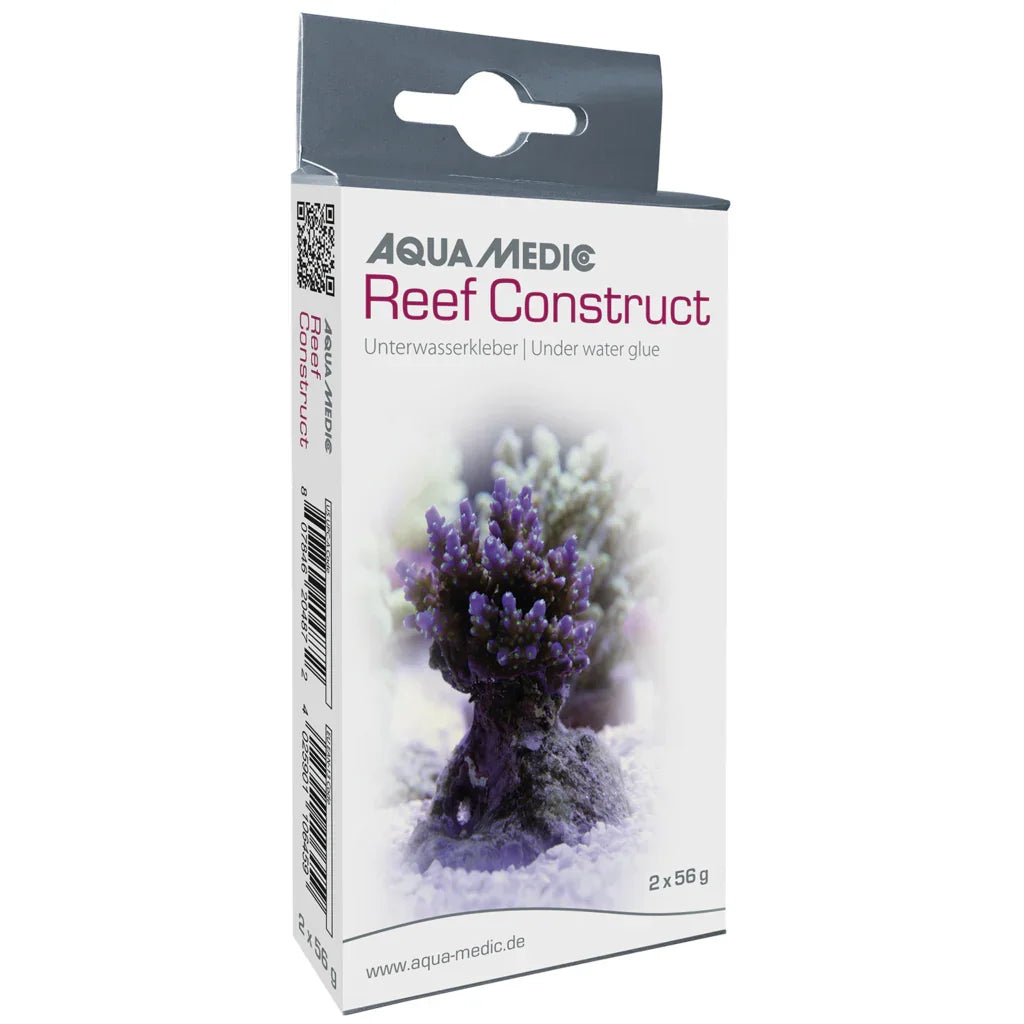 Colle sous-marine pour aquarium récifal Aqua Medic, boîte avec corail illustré