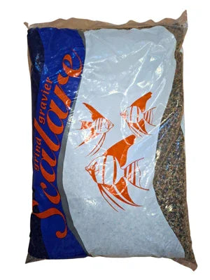 Sachet de gravier pour aquarium Scalare, décoré de poissons, substrat pour aquariums d'eau douce