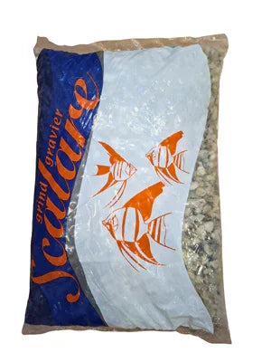 Sachet de gravier pour aquarium Scalare avec motif de poissons, substrat décoratif aquariophilie