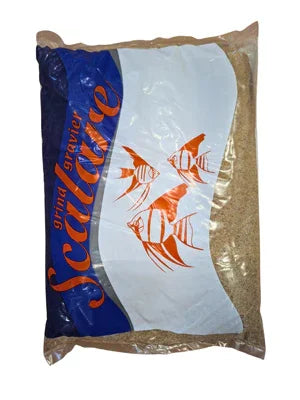 Sachet de gravier aquarium Scalare, substrat beige pour aquariums d'eau douce ou récifaux
