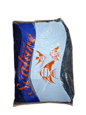 Sac de gravier pour aquarium avec illustration de poissons, substrat pour eau douce